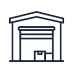 Warehouse building icon